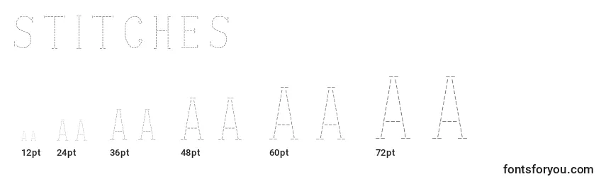Stitches (142002) Font Sizes