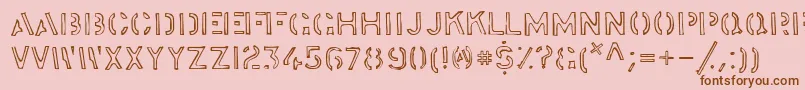 stock    Font – Brown Fonts on Pink Background