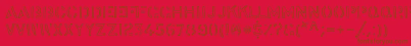 stock    Font – Brown Fonts on Red Background