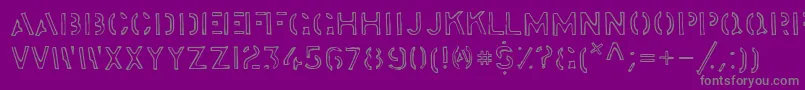 stock    Font – Gray Fonts on Purple Background