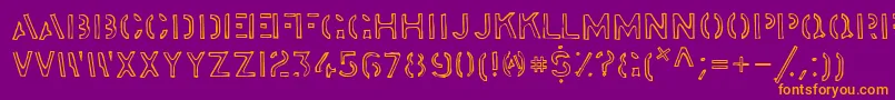stock    Font – Orange Fonts on Purple Background