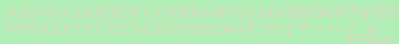 stock    Font – Pink Fonts on Green Background