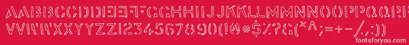 stock    Font – Pink Fonts on Red Background