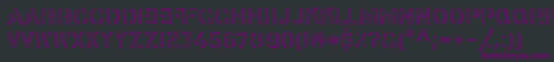 stock    Font – Purple Fonts on Black Background