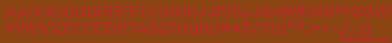 stock    Font – Red Fonts on Brown Background