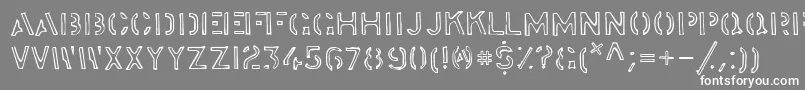 stock    Font – White Fonts on Gray Background