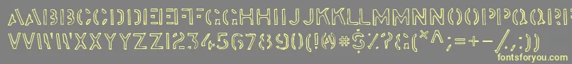 stock    Font – Yellow Fonts on Gray Background