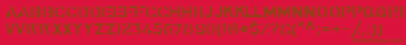 stocks   Font – Brown Fonts on Red Background