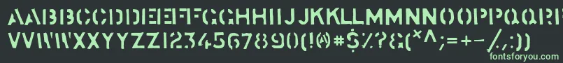 stocks   Font – Green Fonts on Black Background