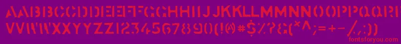 stocks   Font – Red Fonts on Purple Background