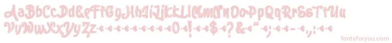 Шрифт Stoica Brush – розовые шрифты