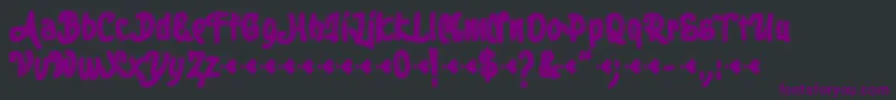 Stoica Brush Font – Purple Fonts on Black Background