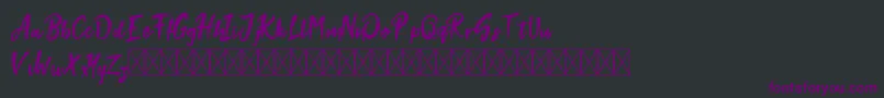 Stokyt Demo Font – Purple Fonts on Black Background