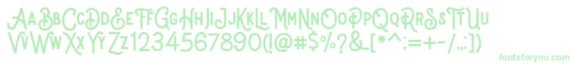 Stomper Regular Font – Green Fonts on White Background