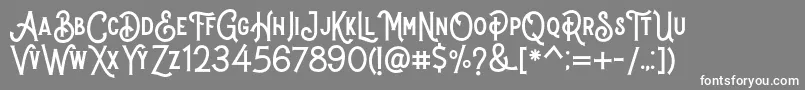 Stomper Regular Font – White Fonts on Gray Background