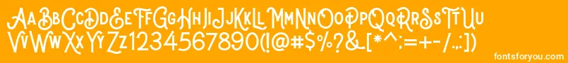 More about Stomper Regular Font Stomper Regular Font – White Fonts on Orange Background