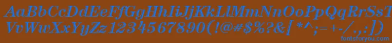 Подробнее о шрифте ItcCenturyLtHandtooledBoldItalic Шрифт ItcCenturyLtHandtooledBoldItalic – синие шрифты на коричневом фоне