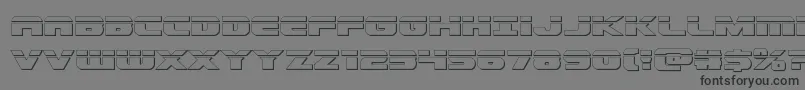 Dekarangerbullet Font – Black Fonts on Gray Background