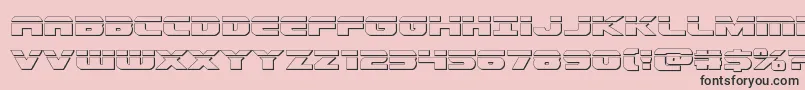 Dekarangerbullet Font – Black Fonts on Pink Background