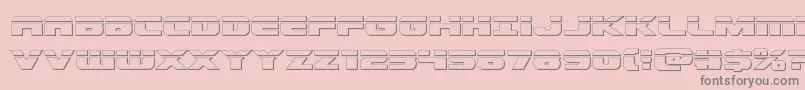 Dekarangerbullet Font – Gray Fonts on Pink Background