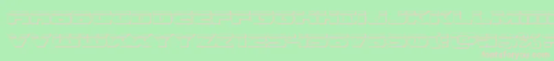 Dekarangerbullet Font – Pink Fonts on Green Background