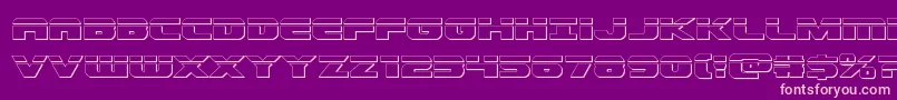 Dekarangerbullet Font – Pink Fonts on Purple Background