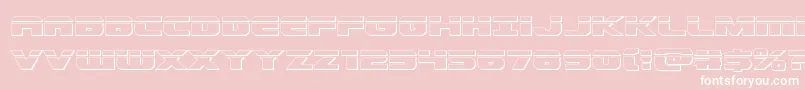 Dekarangerbullet Font – White Fonts on Pink Background