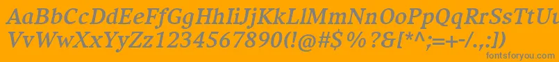 Подробнее о шрифте CompatilExquisitLtComBoldItalic Шрифт CompatilExquisitLtComBoldItalic – серые шрифты на оранжевом фоне