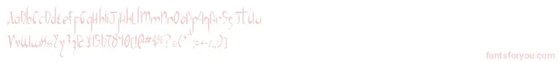 XaphanIiCondensed Font – Pink Fonts on White Background