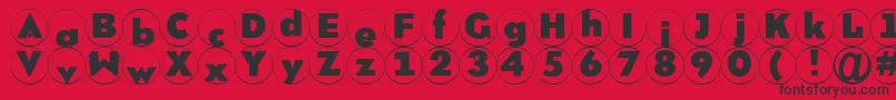 Brixrm Font – Black Fonts on Red Background