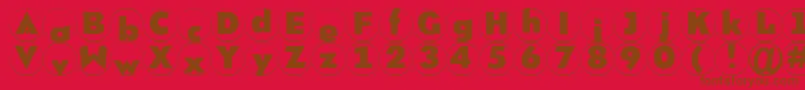 Brixrm Font – Brown Fonts on Red Background