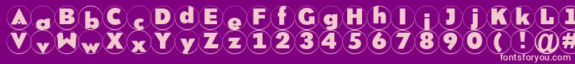 Brixrm Font – Pink Fonts on Purple Background