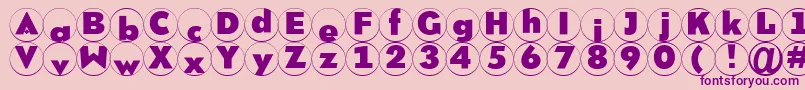 Brixrm Font – Purple Fonts on Pink Background