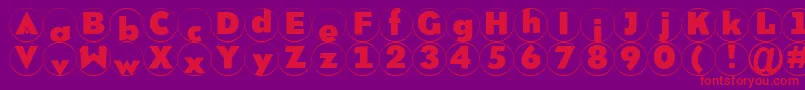 Brixrm Font – Red Fonts on Purple Background