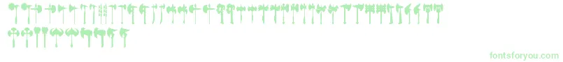 AxeForWarrior-Schriftart – Grüne Schriften