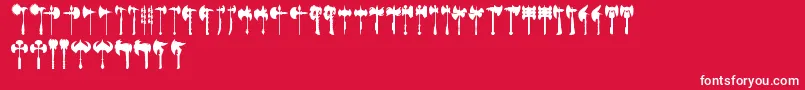 More about AxeForWarrior Font AxeForWarrior Font – White Fonts on Red Background