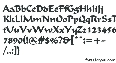  FlatBrushBold font