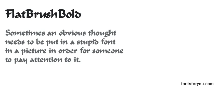 FlatBrushBold Font