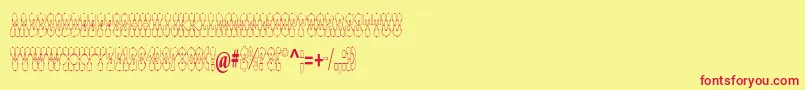 More about PepperwoodstdOutline Font PepperwoodstdOutline Font – Red Fonts on Yellow Background