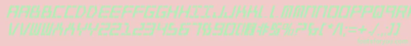 Y2kv2bi Font – Green Fonts on Pink Background