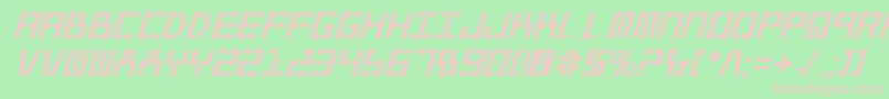 Y2kv2bi Font – Pink Fonts on Green Background