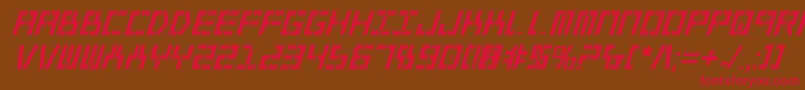 Y2kv2bi Font – Red Fonts on Brown Background