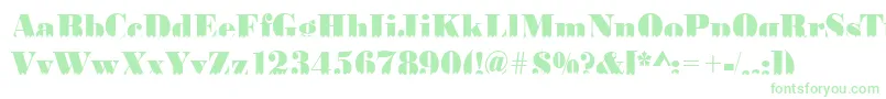 BodoniskylineRegular-Schriftart – Grüne Schriften