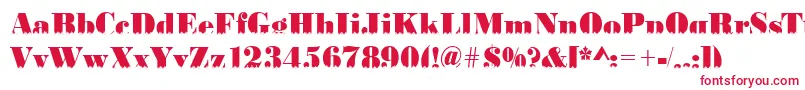 BodoniskylineRegular Font – Red Fonts on White Background