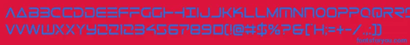 Telemarinescond1 Font – Blue Fonts on Red Background