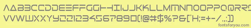 Telemarinescond1 Font – Gray Fonts on Yellow Background