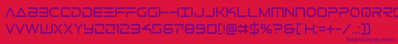 Telemarinescond1 Font – Purple Fonts on Red Background