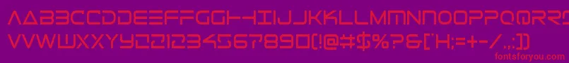 Telemarinescond1 Font – Red Fonts on Purple Background