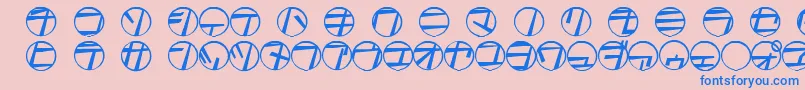 More about Tamio Font Tamio Font – Blue Fonts on Pink Background