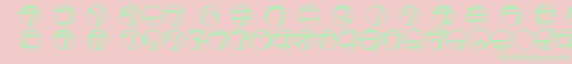 More about Tamio Font Tamio Font – Green Fonts on Pink Background